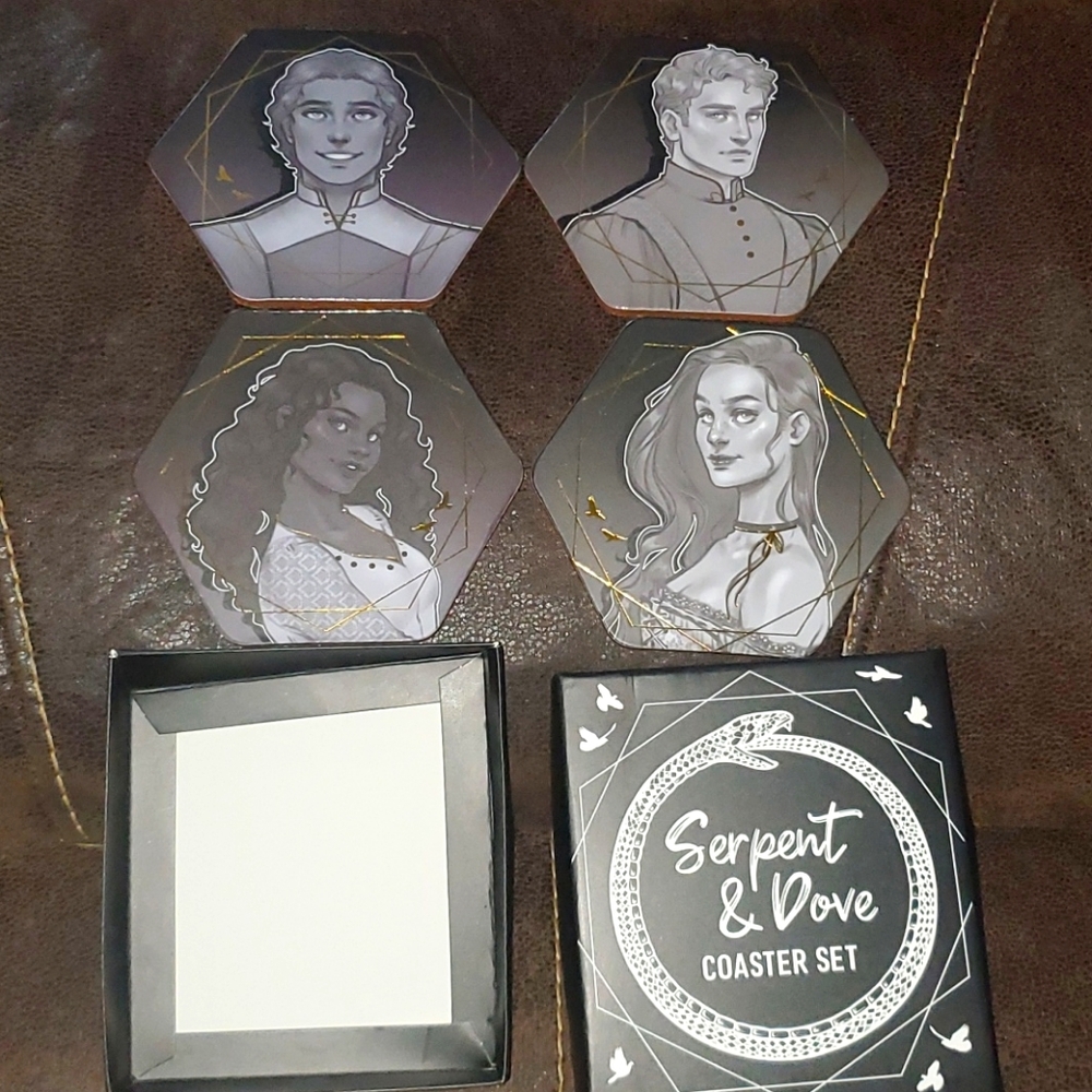 Serpent & Dove Coaster Set